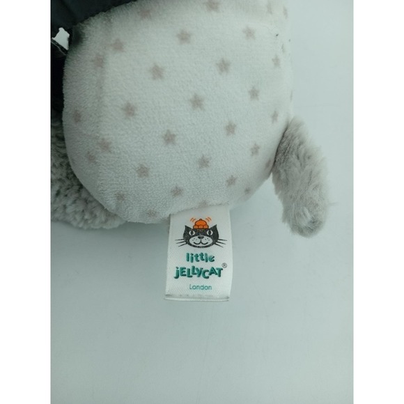 Jellycat London Grey Starry Elly Elephant Lovey Plush Baby Security Blanket - Picture 5 of 6